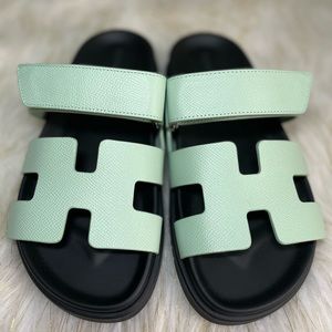 🛑SOLD🛑Hermes Chypre Sandals Vert Jade 36